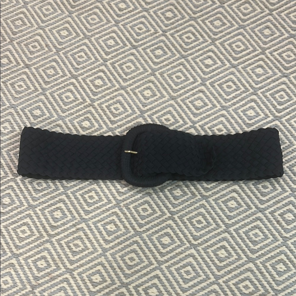 Lilly Pulitzer Navy Woven Belt with Buckle OS